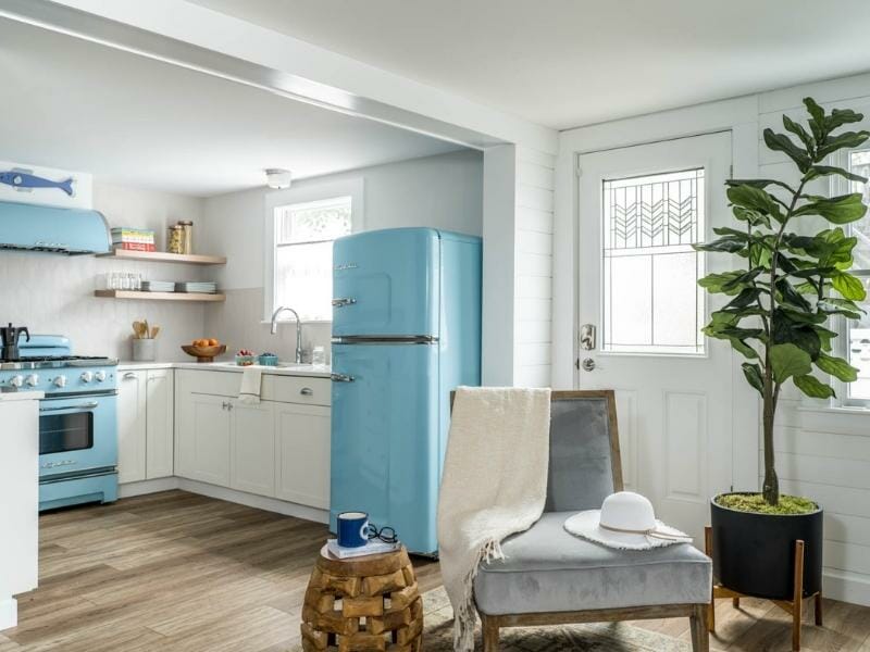 Open Concept Retro Kitchen