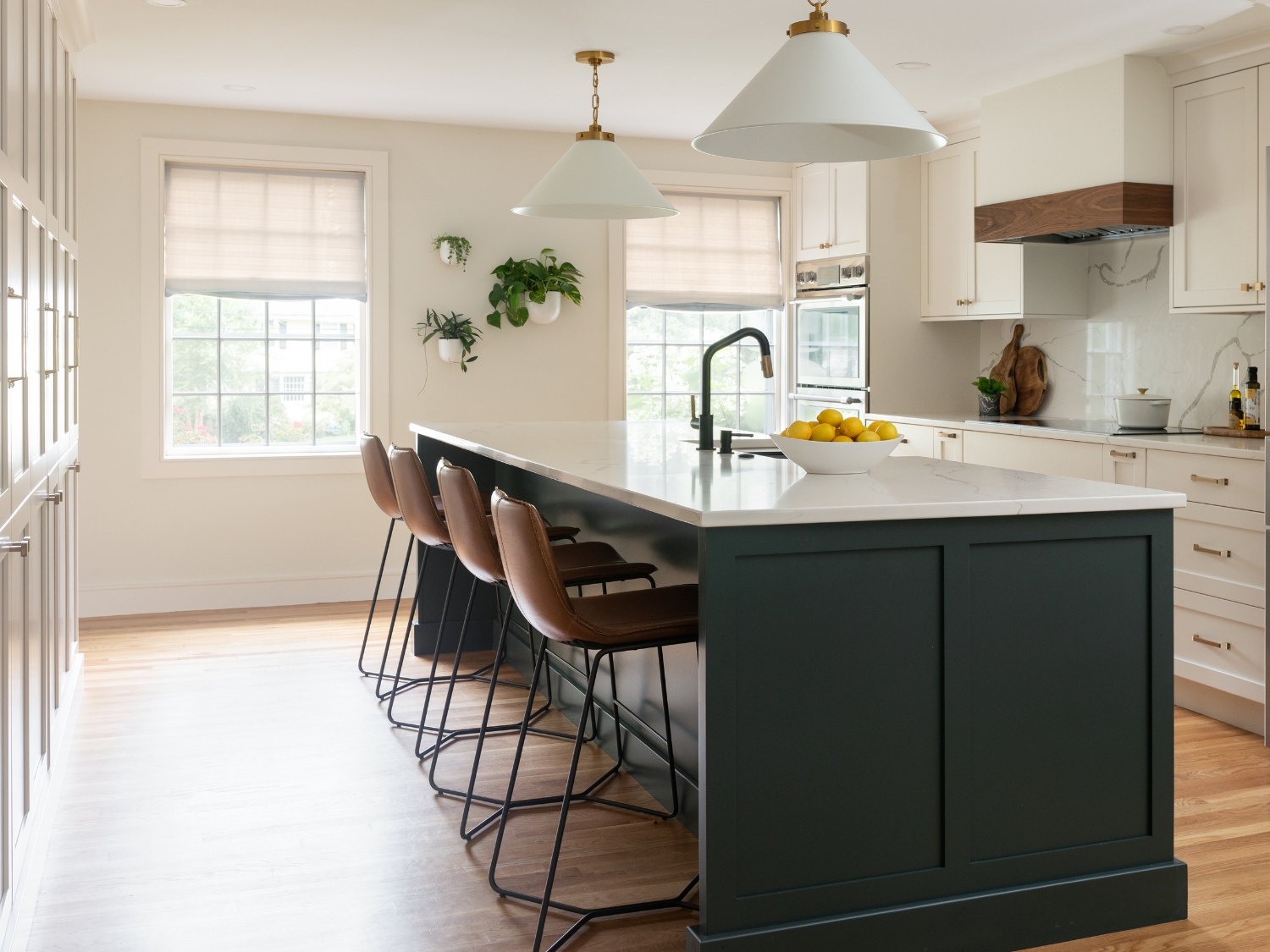 open concept kitchen island