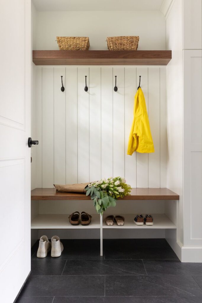 renovate remodel home coatroom