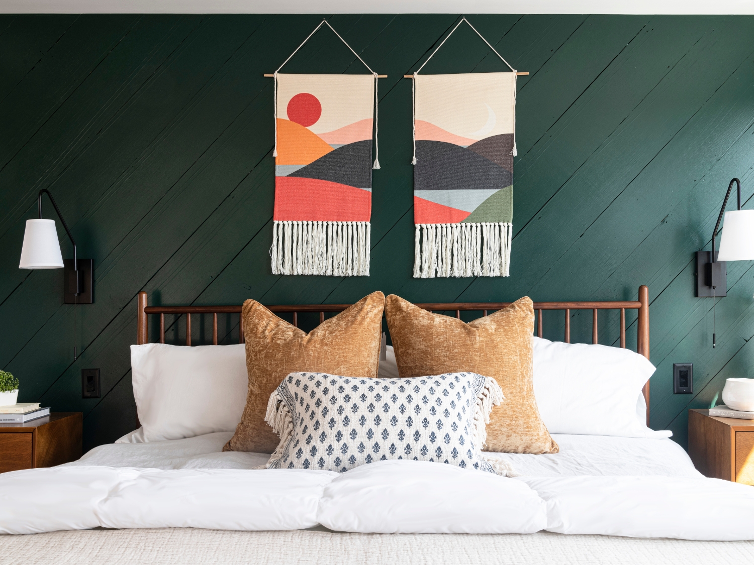 green shiplap wall_repurposed floorboards