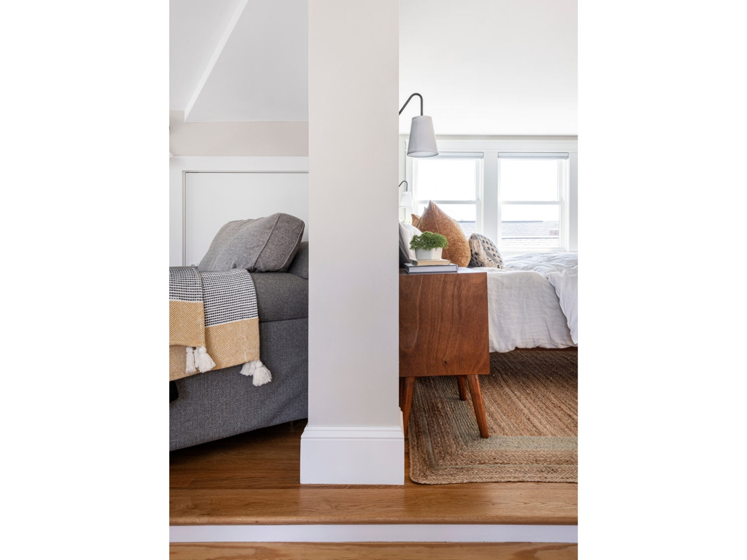 transitional bedroom office